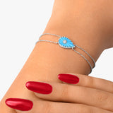 Bracelet Turquoise Martine (Grand modèle)