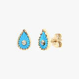 Boucles d'oreilles Turquoise Martine