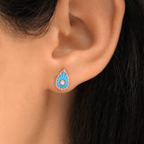 Boucles d'oreilles Turquoise Martine