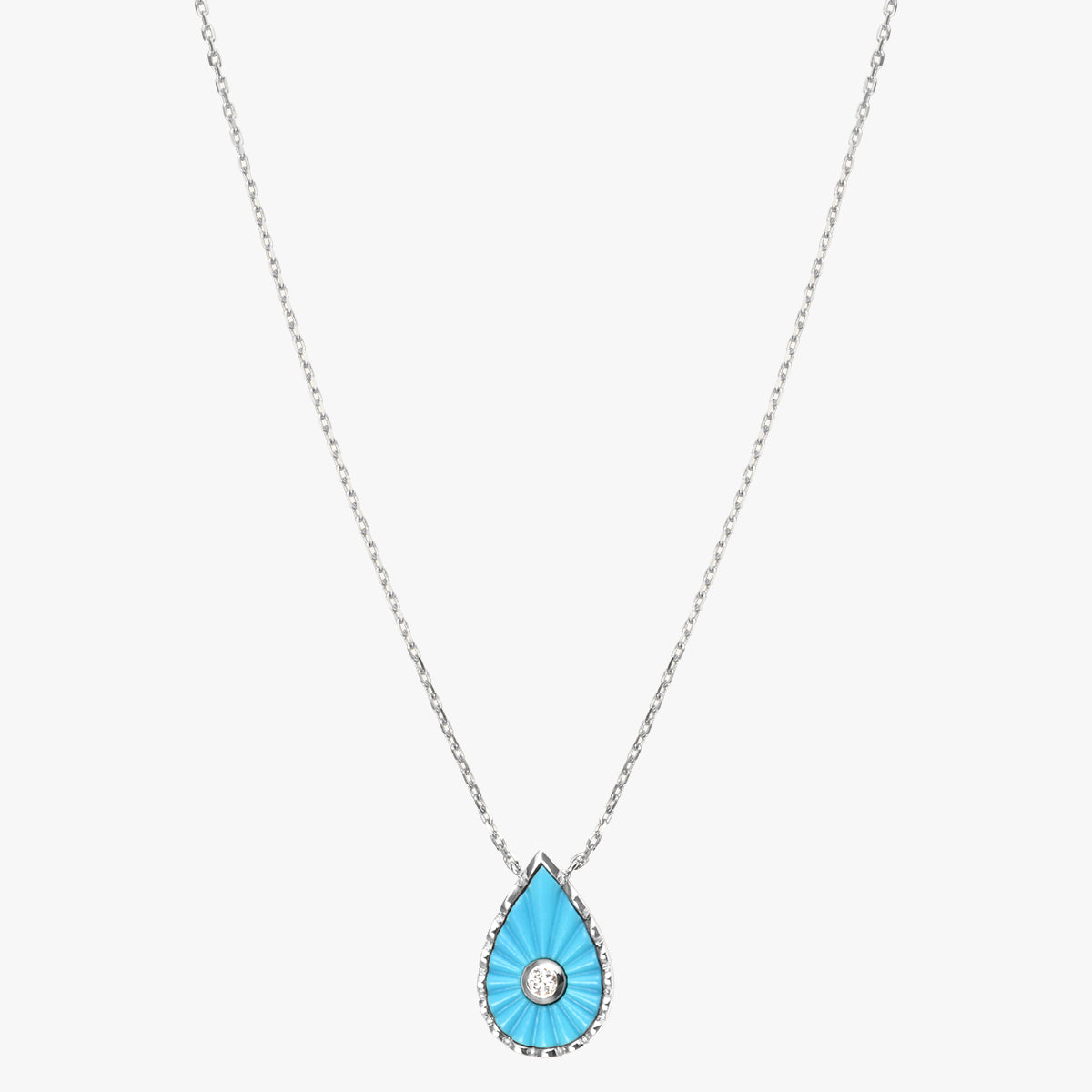Collier Turquoise Martine (Moyen modèle)