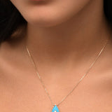 Collier Turquoise Martine (Moyen modèle)