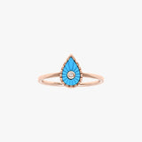 Bague Turquoise Martine (Petit modèle)