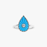 Bague Turquoise Martine (Grand modèle)