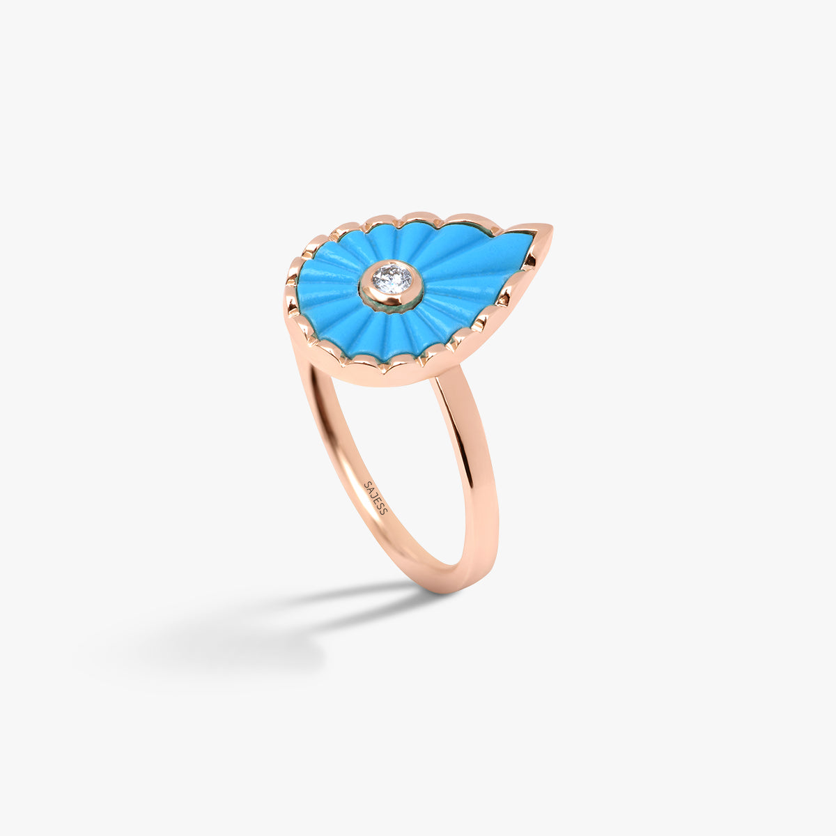 Bague Turquoise Martine (Grand modèle)