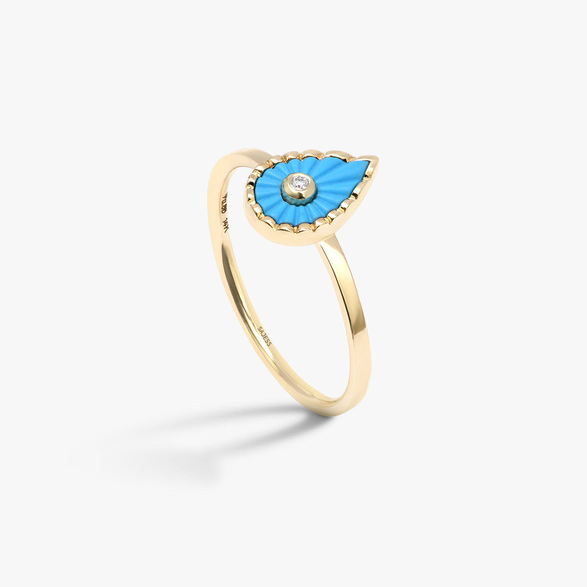 Bague Turquoise Martine (Petit modèle)