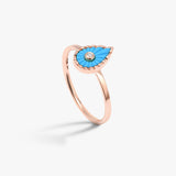 Bague Turquoise Martine (Petit modèle)