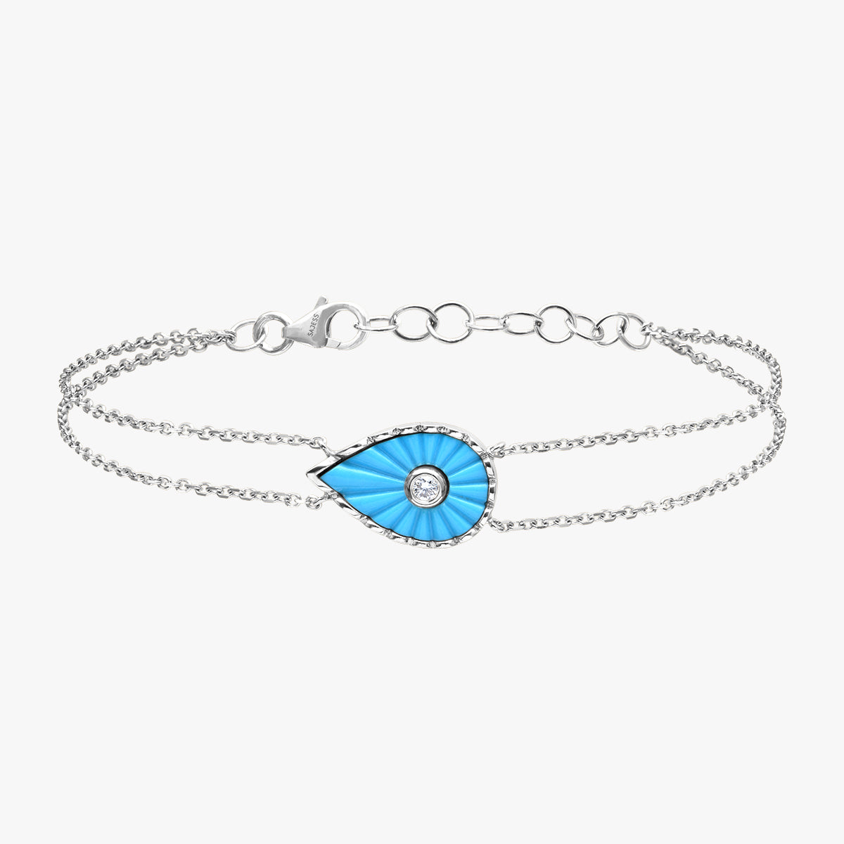 Bracelet Turquoise Martine (Grand modèle)