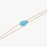 Bracelet Turquoise Martine (Grand modèle)